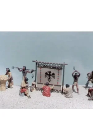 Dagaanbieding California Mission Indians 11 1:48th scale figures in 15 pieces. Figuren