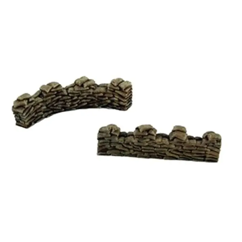 Aanbieding 28mm (Approx 1:48) Sand Bags 2x4 straight & 4x4 curve per pack