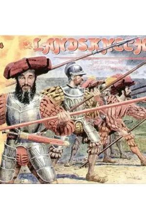 Betrouwbaar Landsknechts set 2. Pikemen XVI-XVIIth century. 24 figures in 8 poses.... Figuren