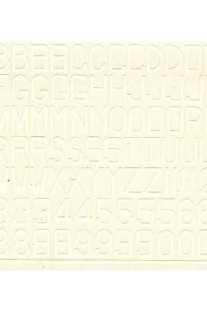 Sticker RAF Post War Letters and Numerals White 48 (RAF codes/RAF code letters/RAF serial numbers) Alleen Vandaag