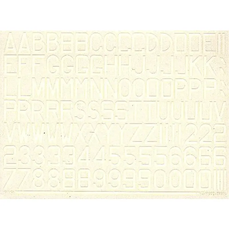 Sticker RAF Post War Letters and Numerals White 48 (RAF codes/RAF code letters/RAF serial numbers) Alleen Vandaag