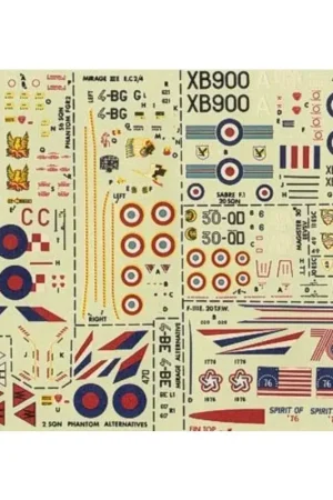 Hete Deal Sticker RAF McDonnell FGR.2 Phantom XV470/H or W 2 Squadron Laarbruch 1971-73 or XV470/C 56 Squadron Coningsby 1976 Canadair Sab