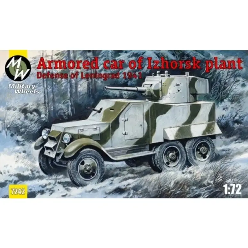 Izhorsk Plant arnoured car Leningrad defense 1941 Schaalmodel Direct Verzonden