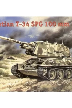 Egyptian T-34 SPG 100mm Schaalmodel Exclusieve Aanbieding