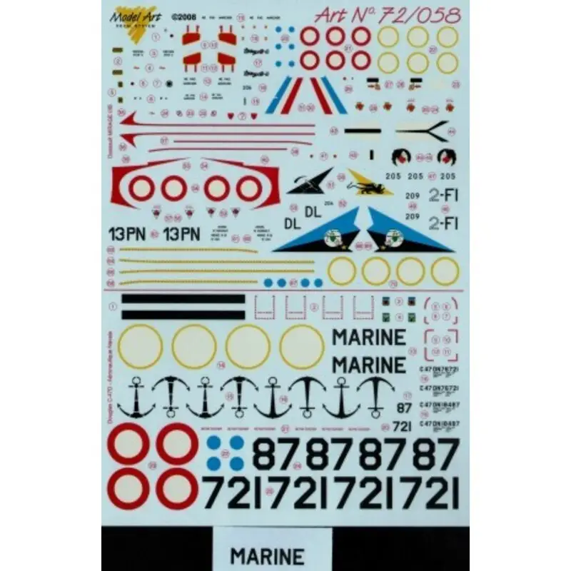 Sticker Dassault Mirage IIIB Douglas C-47D Decal Rechtstreeks Van De Fabrikant