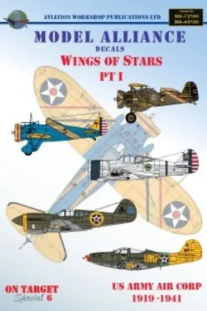 Sticker Wings Of Stars Part I. Boeing P-26A/C Peashooter of 18th Pursuit Group Hawaii 1939 Boeing P-21E of 19th Pursuit Squadron Goedkoop