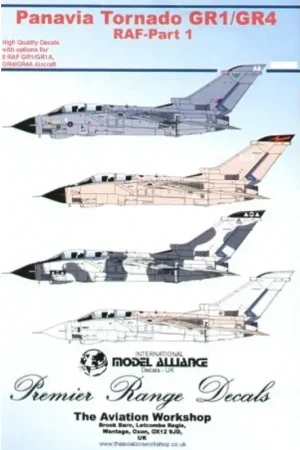 Sticker Panavia Tornado GR.1/GR.4 Part 1. (8) GR.1 ZA370 2(AC) Squadron grey/green camouflage ZA592/C 2(AC) Squadron grey/white Uitverkoop