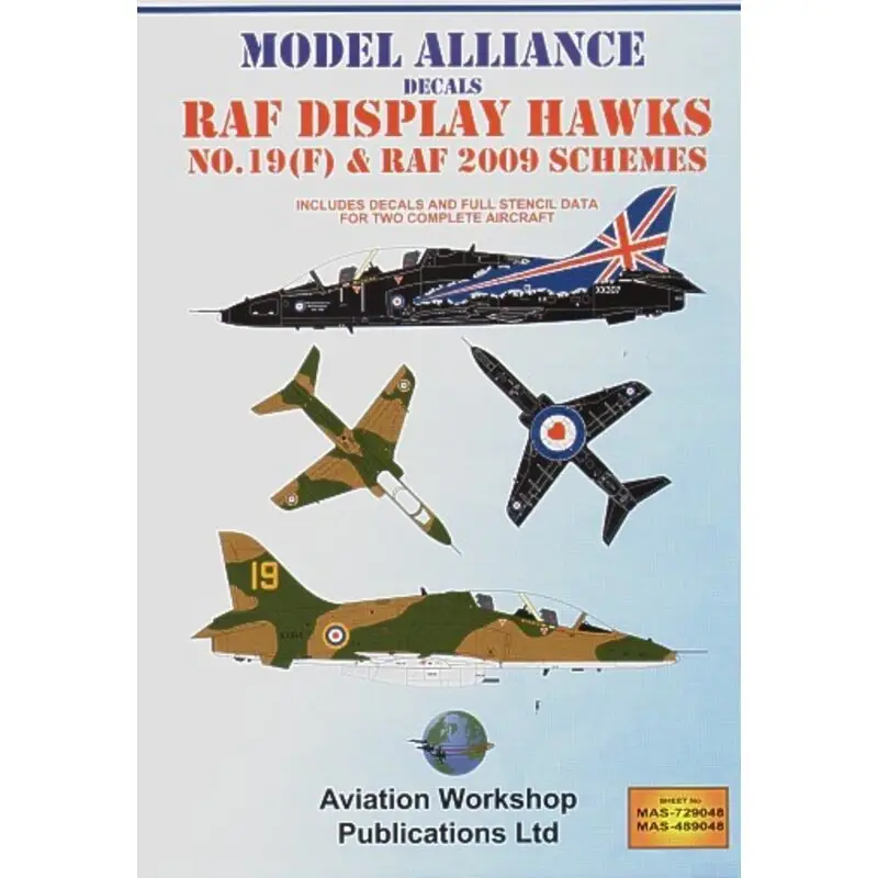 Op = Op Sticker RAF Display Hawks No.19(F) & RAF 2009 Schemes Decal