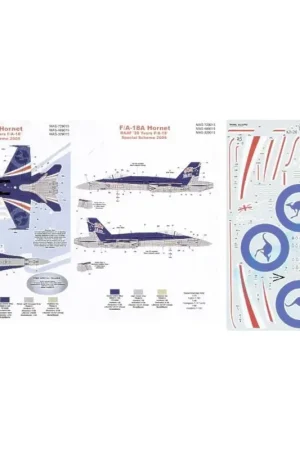 Sticker McDonnell Douglas F/A-18A Hornet (1) Royal Australian Air Force `20 Years McDonnell Douglas F/A-18′ Special Anniversary Flitsaanbieding