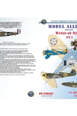 Sticker Wings Of Stars Pt 1 (6) Boeing P-26A/C Peashooter 18th PG Hawaii 1939 blue fuselage Boeing P-21E 19th PS Hawaii 1933 OD Weekendaanbieding