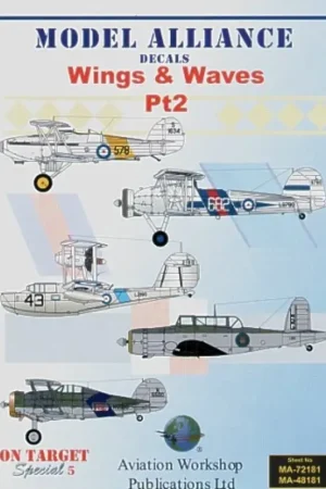 Sticker Wings & Waves Pt 2 (6) Fairey Swordfish.1 L9780/682 821 Squadron HMS Ark Royal 1939 Fairey Flycatcher N9923/1402 Flt HMS Nu Kopen