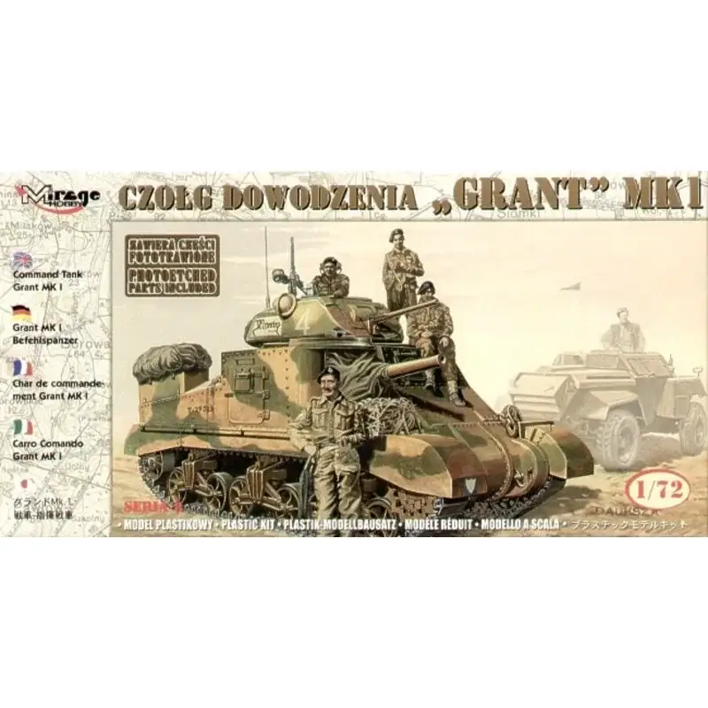 Grant Mk.I command tank with metal figure of Field Marshall Montgomery Schaalmodel Koopje