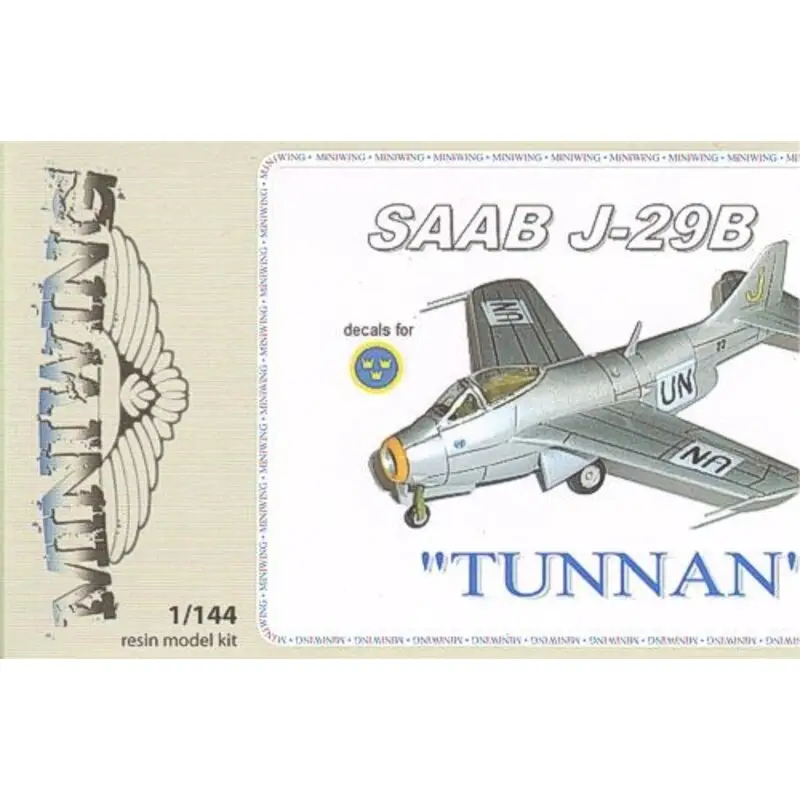 Saab J-29B Tunnan Schaalmodel Alleen Vandaag