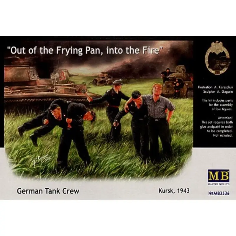 Uitverkoop German Tank Crew Kursk 1943 Out of the frying pan into the fire Figuren