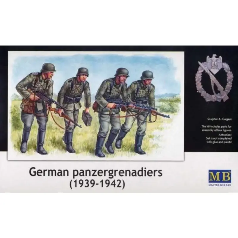 4 German Panzergrenadiers 1942 - 1945 Figuren Op = Op