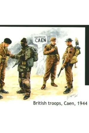 Populair British troops Caen 1944 Figuren