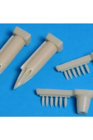 Direct Verzonden Saab JA-37 Viggen Rocket pod m/70 x 2 (toebehoren voor modelbouwsets van Heller) Accessoire