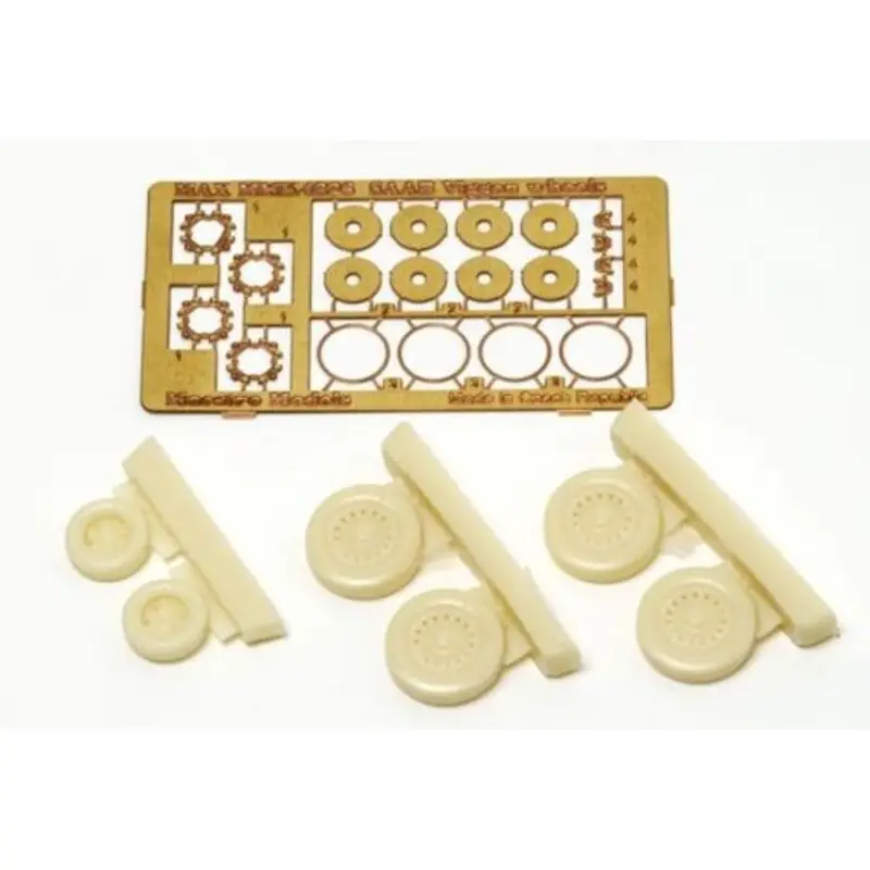 Saab J-37 Viggen wheels mains and nose. Resin & photoetch. (toebehoren voor modelbouwsets van Airfix and Esci) Koop Online