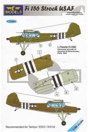 Bestseller Sticker Fieseler Fi 156 Storch USAF Decal