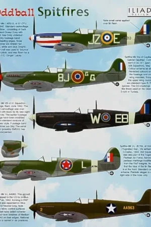 Sticker Oddball Supermarine Spitfire Decal Rechtstreeks Van De Fabrikant