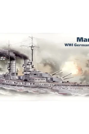 Beste Prijs Margraf WWI German battleship Schaalmodel