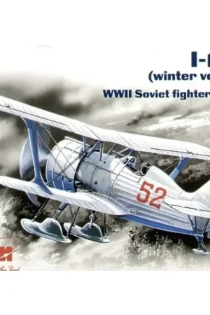 Polikarpov I-15bis Russian aircraft with skis Schaalmodel Shop Nu