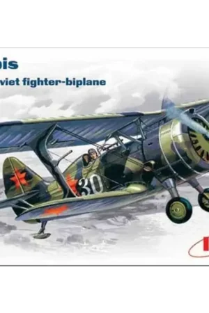 Polikarpov I-15bis with wheels. Russian markings Schaalmodel Tijdelijk Beschikbaar