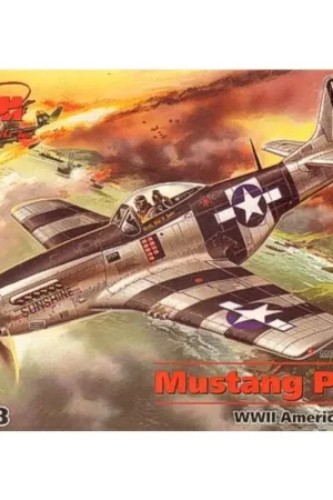 North American P-51K Mustang Schaalmodel Op = Op
