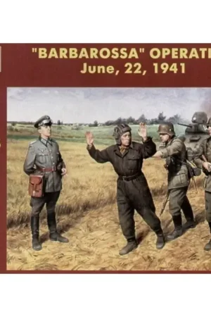 Must-Have Barbarossa 22nd June 1941. 3 German Infantry and 1 captured Russian tank crew Figuren