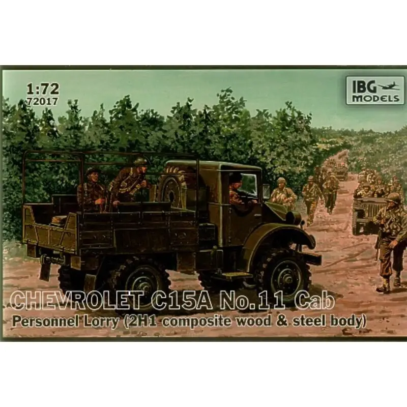 Chevrolet C.15A No.11 Cab Personnel Lorry (2H1 composite wood & steel body) Schaalmodel Populair