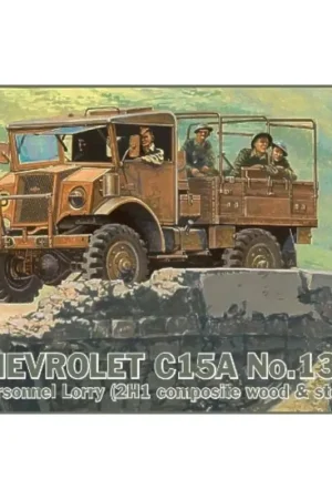 Chevrolet C15A No.Cab 13 Personnel Lorry (2H1 composite wood & steel body) Schaalmodel Superprijs
