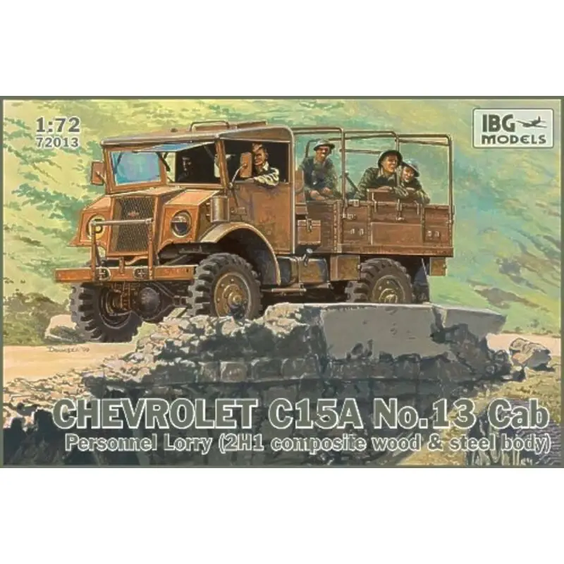 Chevrolet C15A No.Cab 13 Personnel Lorry (2H1 composite wood & steel body) Schaalmodel Superprijs