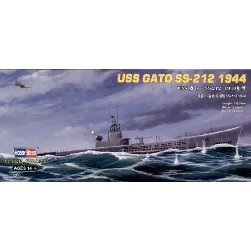 USS SS-212 Gato 1944 (submarines) Schaalmodel Direct Verzonden