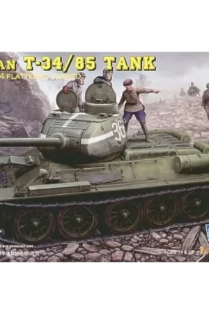 Gecertificeerd T-34/85 1944 type with Flattened Turret) Schaalmodel