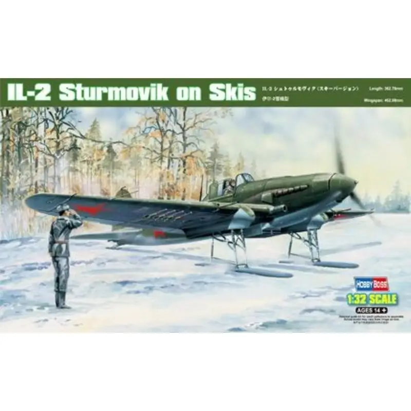 Ilyushin Il-2 with skis Schaalmodel Snelle Levering