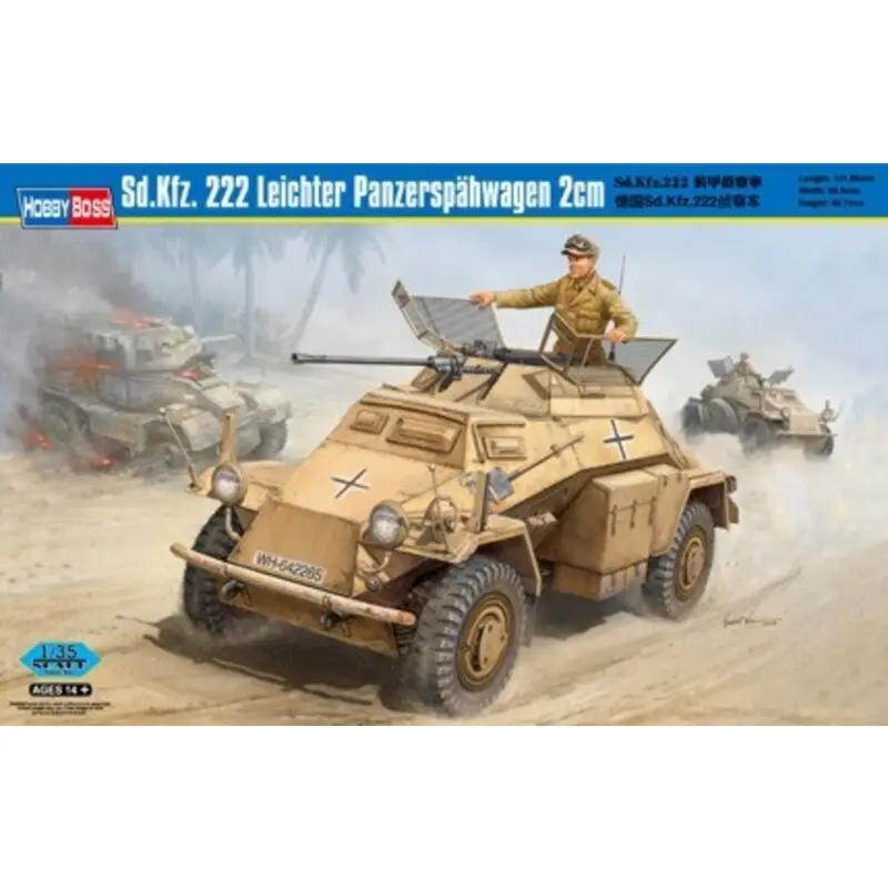 Sd.Kfz.222 Leichter Panzerspahwagen 2cm Schaalmodel Favoriet