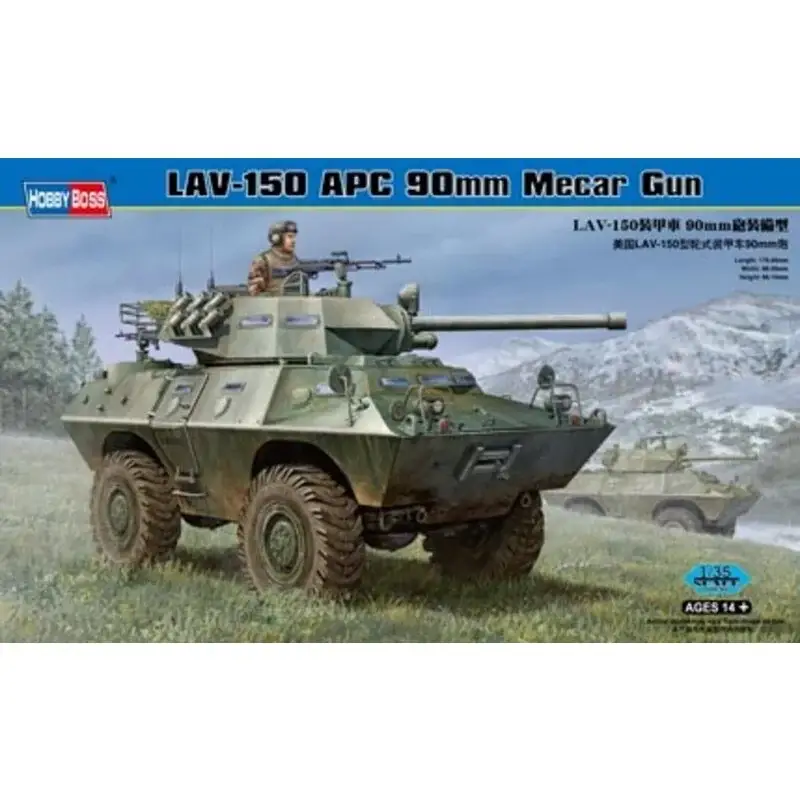 Nu Kopen LAV-150 APC 90mm Mecar Gun Schaalmodel