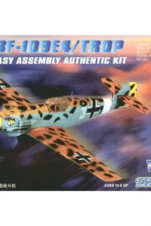 Aanbieding Messerschmitt Bf 109E-4 Trop Easy Build with 1 piece wings and lower fuselage 1 piece fuselage. Other parts as normal. Optional