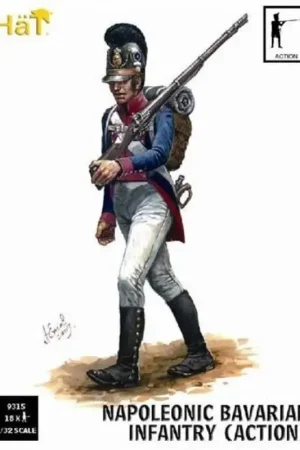 Bavarian Infantry Action. 18 figures per box Figuren Betaalbaar