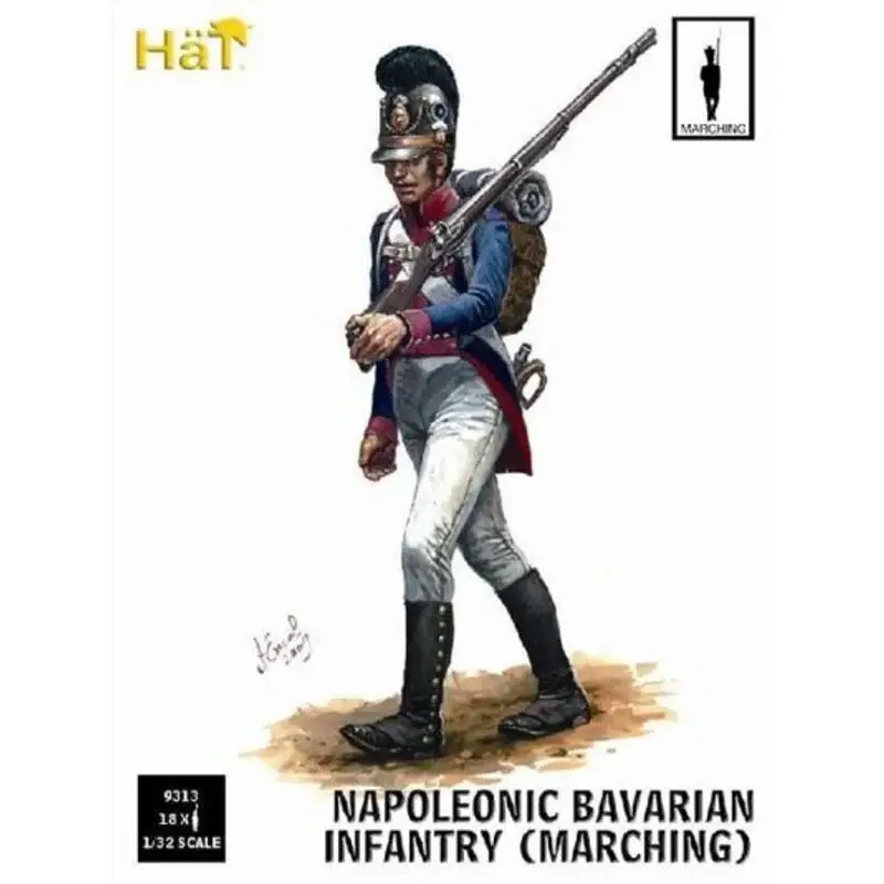 Koop Online Bavarian Infantry Marching. 18 figures per box Figuren