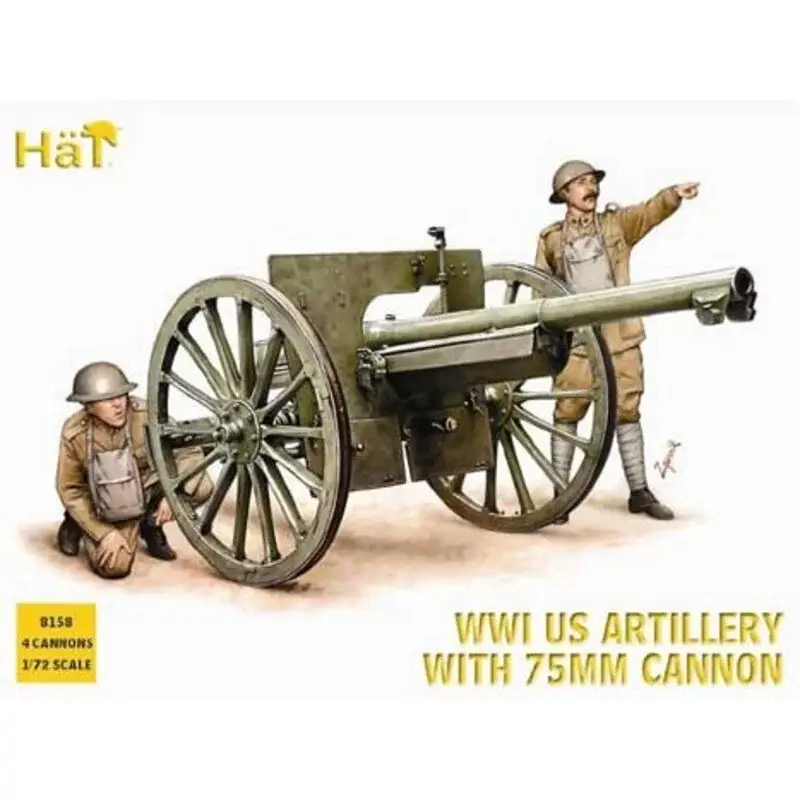 WWI US Artillery 4 per box Figuren Veilige Betaling