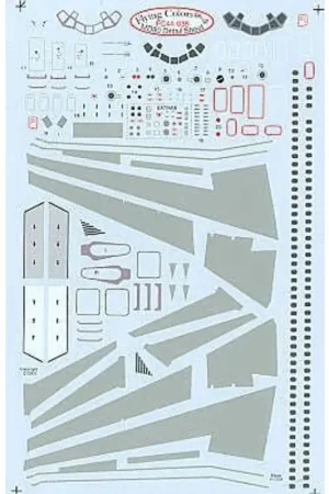 Sticker MD-80 Detail sheet. Inc windows doors inspar panels etc (toebehoren voor modelbouwsets van Minicraft and Revell) Shop Nu