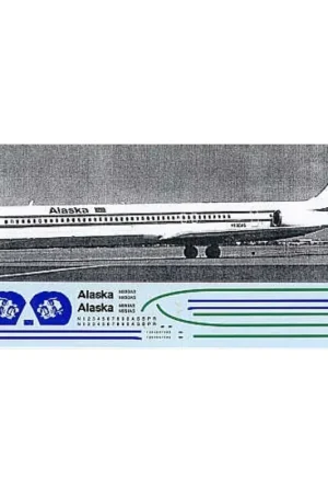 Exclusieve Aanbieding Sticker MD 80 ALASKA Old Colours N830AS/N951AS Decal