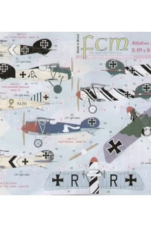 Hete Deal Sticker Albatros D.III and Fokker D.V (6) DIII. Yellow 2 153.255 Jasta 50 Fritz Liese DV Jasta 12 Lt Neckel Jasta 32 Manfred Sti