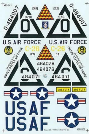 Sticker KB-29P/SB-29A Superfortress (4) 44-84007 420 ARS UK 1957 44-69704 97ARS 47BW 1952 44-84071 509ARS 509BW Walker Air Force Flitsaanbieding