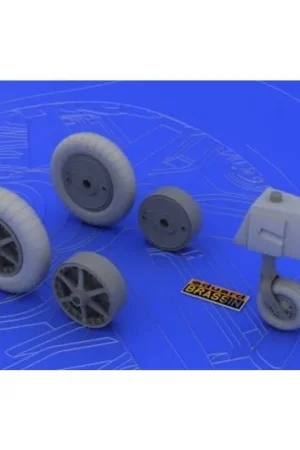 Direct Beschikbaar Messerschmitt Bf 109E Wheels (toebehoren voor modelbouwsets van Eduard) Wiel