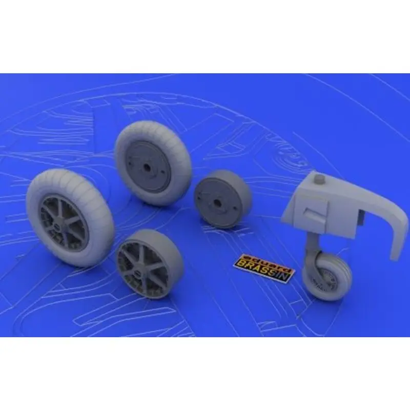 Direct Beschikbaar Messerschmitt Bf 109E Wheels (toebehoren voor modelbouwsets van Eduard) Wiel