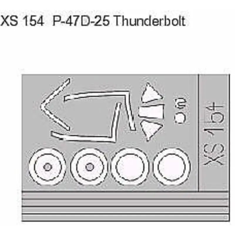 Bestseller Republic P-47D-25 Thunderbold canopy and wheels (toebehoren voor modelbouwsets van Academy)