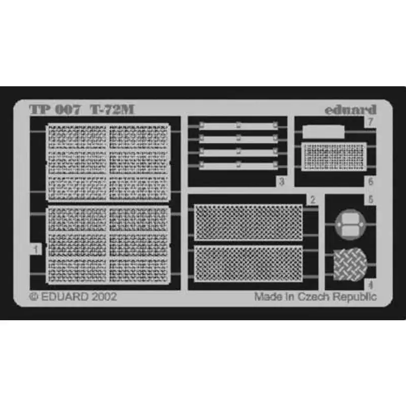 T-72M grills (toebehoren voor modelbouwsets van Tamiya) Accessoire Lage Kosten