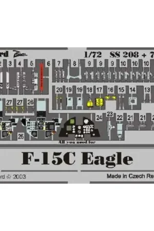 Veilige Betaling McDonnell Douglas F-15C Eagle PRE-PAINTED IN COLOUR! (toebehoren voor modelbouwsets van Hasegawa) This Zoom set is a simplified